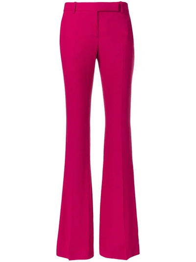 Alexander Mcqueen Tailored Flared Trousers - 粉色 In Pink