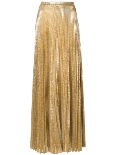 Alexis Luxor Pleated Maxi Skirt In Gold