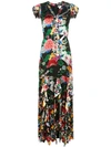 ALICE AND OLIVIA FLORAL PRINT MAXI DRESS