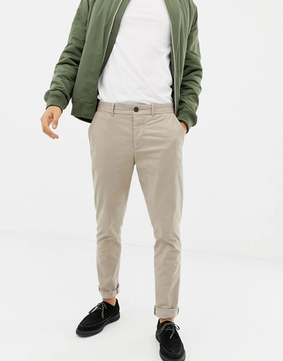 Allsaints Park Chino In Sand-brown