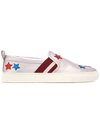 BALLY STAR PATCH SLIP-ON SNEAKERS