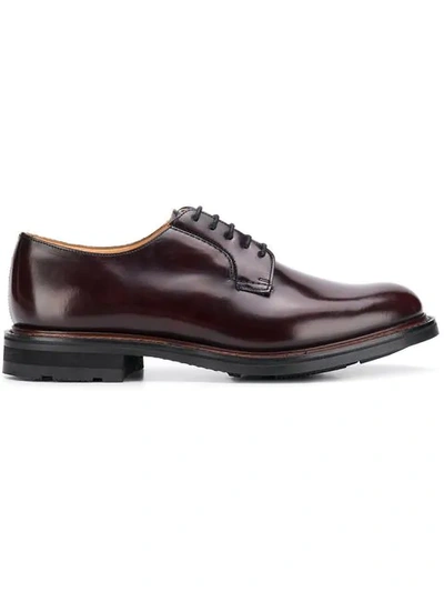 Church's Woodbridge Derby Shoes In Fady Burgundy