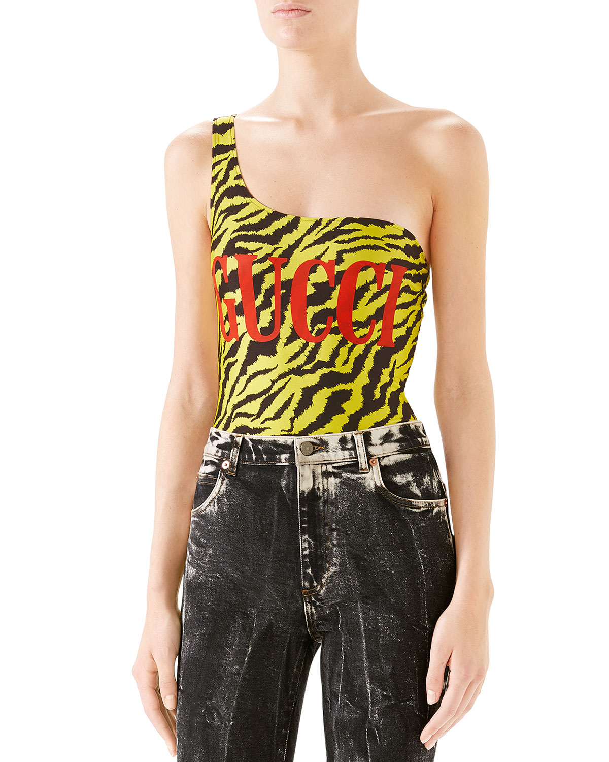 gucci zebra swimsuit