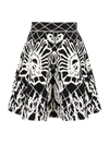 ALEXANDER MCQUEEN JACQUARD SKIRT,10769752