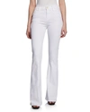 Frame Le High Flare Trapunto Straight Pant In Blanc In Blanc