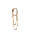 KISMET BY MILKA COLORS 14K ROSE GOLD TRIPLE-CHAIN HOOP EARRING WITH CHAMPAGNE DIAMONDS,PROD210181018