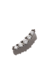 Stone Paris 18kt Black Gold Line Button Diamond Earring In Black Gold