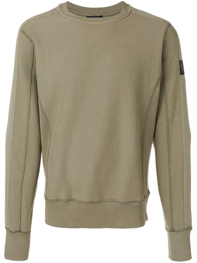 Belstaff Panelled Sweatshirt - 绿色 In Green