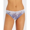 Wacoal Embrace Lace Mesh Bikini Briefs In Bleached Denim White