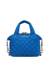 Mz Wallace Micro Sutton Bag In Bright Blue/silver