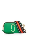 Marc Jacobs Logo Strap Snapshot Camera Bag In Pepper Green/gold