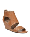 DONALD PLINER WOMEN'S SAMI VINTAGE LEATHER WEDGE SANDALS,SAMI-A5