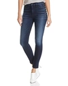 HUDSON BARBARA HIGH-RISE ANKLE SKINNY LACE-UP JEANS IN MOONLIGHT,WHA4145DMG
