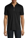 FERRAGAMO Zip Basic Cotton Polo