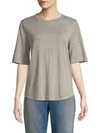 EILEEN FISHER Organic Linen Striped Top