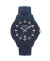 VERSUS VERSUS UNISEX TOKYO BLUE SILICONE STRAP WATCH 43MM