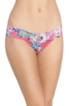 HANKY PANKY PRINT LOW RISE THONG,9M1582