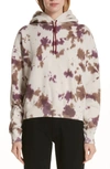 ECKHAUS LATTA TIE DYE CROP HOODIE,251-EL-PS19-DD