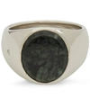 TOM WOOD GREEN MARBLE OVAL RING,000514634