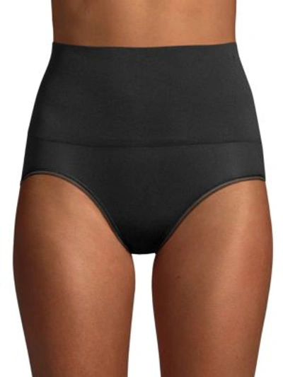 Yummie Liliana Comfortably Curved Shaping Thong In Black