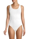 Yummie Ruby Seamlessly Shaped Thong Bodysuit In White