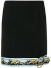 EMILIO PUCCI CONTRAST HEMLINE MINI SKIRT