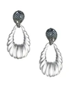 ALEXIS BITTAR Crystal Encrusted Ombré Paisley Rope Teardrop Earrings