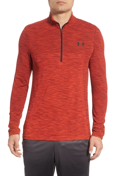 Under Armour Siphon Regular Fit Half-zip Pullover In White/ Steel