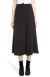Y'S BUTTON DETAIL A-LINE SKIRT,YI-S05-500