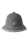 KANGOL CLOCHE HAT - GREY,K3181ST