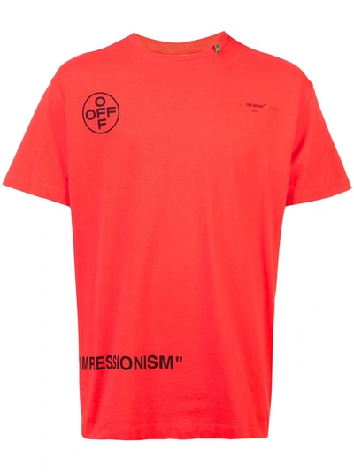 Off-white Impressionism T-shirt - 红色 In Red