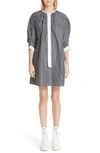 MARC JACOBS VERTICAL STRIPE DROP SHOULDER DRESS,M4007596