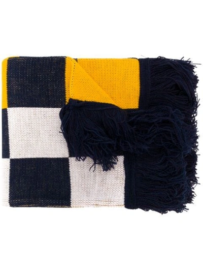 Anglozine Football Logo Scarf - 蓝色 In Blue