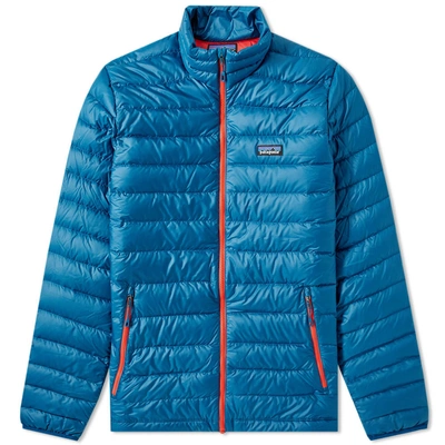 Patagonia Down Sweater Jacket In Blue