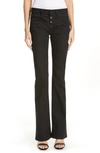 SAINT LAURENT PATCH POCKET FLARE JEANS,545666YF869