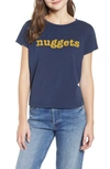 Mother The Boxy Goodie Goodie Supima Cotton Tee In Navy