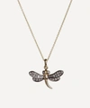 ANNOUSHKA 18CT GOLD LOVE DIAMONDS DRAGONFLY NECKLACE,375711