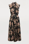 ERDEM ROISIN DRESS,20656 DPDV BLACK PINK