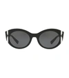 VALENTINO Oval Stripe Sunglasses,14826610