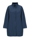 Aspesi Overcoats In Dark Blue