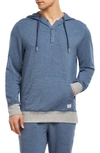 2(X)IST 2(X)IST STRETCH HENLEY HOODIE,A460H1