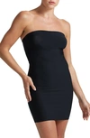 Commando Two-faced Tech Strapless Control Shapewear Slip In Black