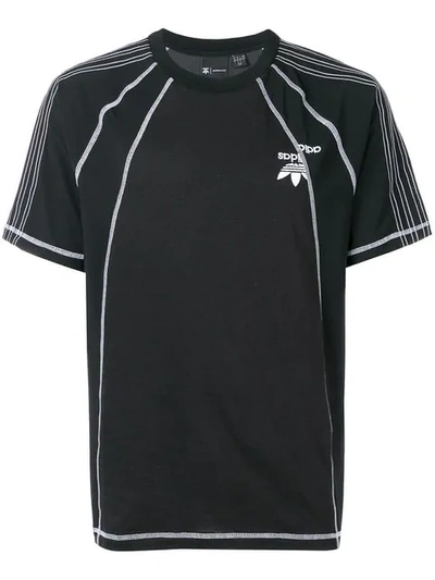Adidas Originals By Alexander Wang Short-sleeve Logo T-shirt - 黑色 In Black