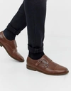 NEW LOOK MONK STRAP SHOES IN BROWN - BROWN,5958149/27