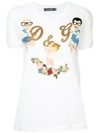 DOLCE & GABBANA EMBROIDERED ANGELS T