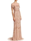 THEIA Embellished Tulle Mermaid Gown