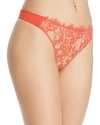 Skarlett Blue Entice Lace Thong In Fiesta/ Terra Cotta