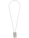 JIL SANDER BRUSHED DOG-TAG NECKLACE