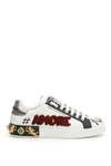 DOLCE & GABBANA DOLCE & GABBANA AMORE PATCH SNEAKERS