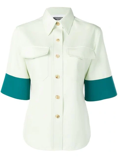 Calvin Klein 205w39nyc Panelled Shirt In Green